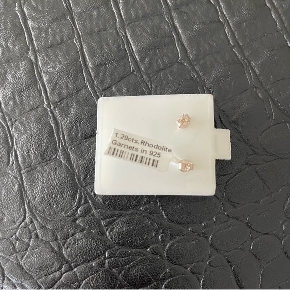 Sterling silver 925 Rhodolite Garnet Earrings - Picture 7 of 7